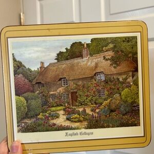 Vintage English Cottage Decorative placemat wall decor